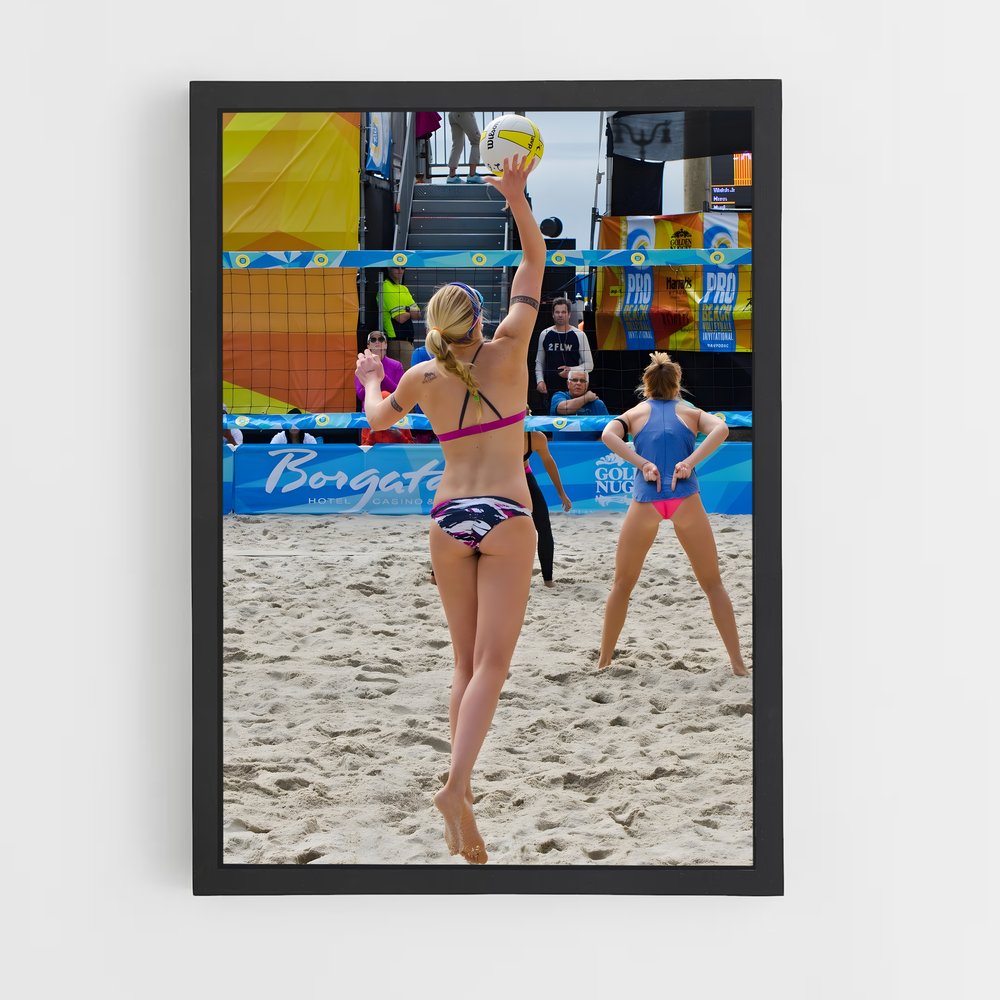 Poster Olympic beach – affiche Beach-volley (vue 2)